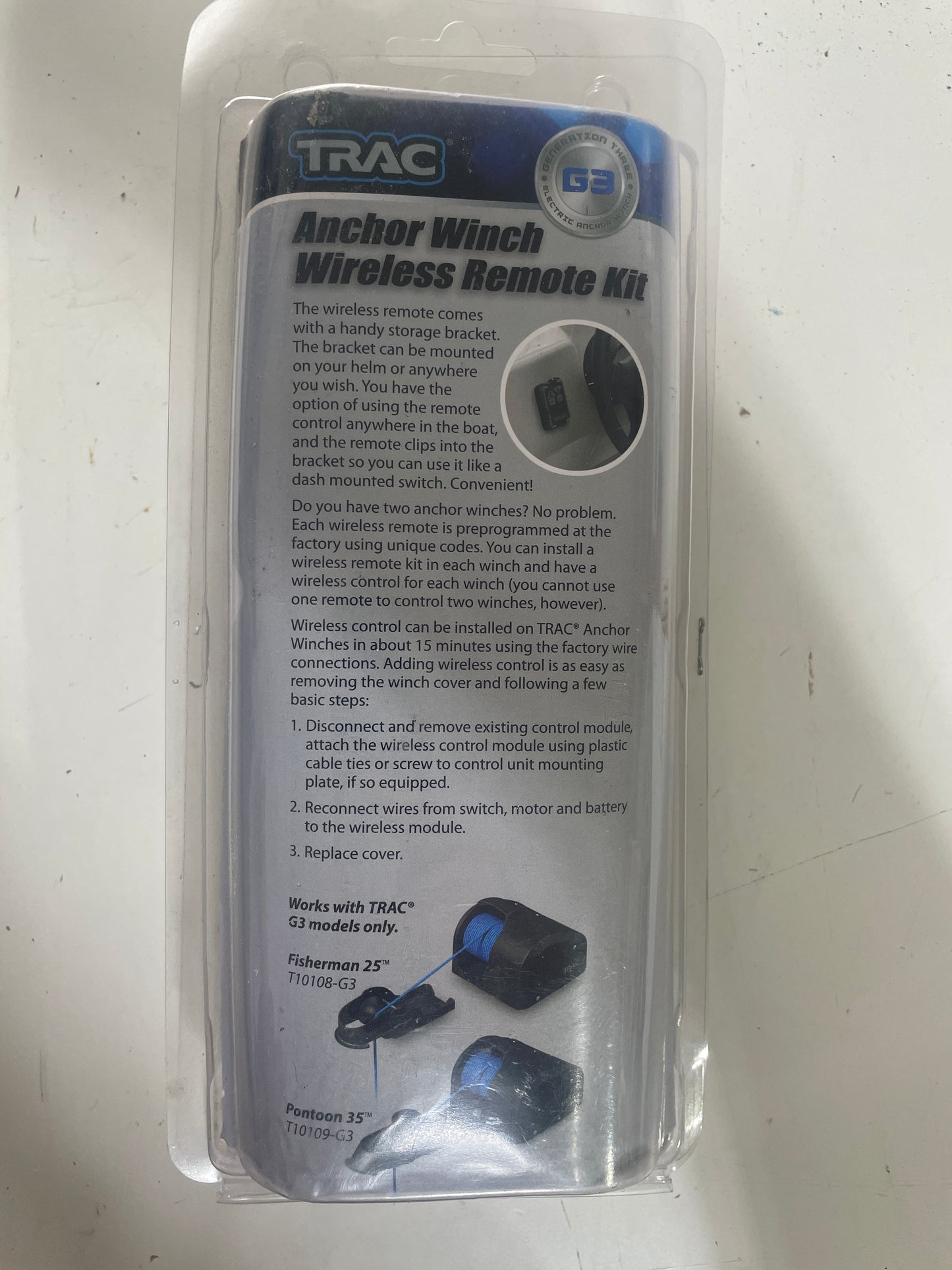 TRAC Anchor Windlass Remote MODEL T10216-G3 - NEW