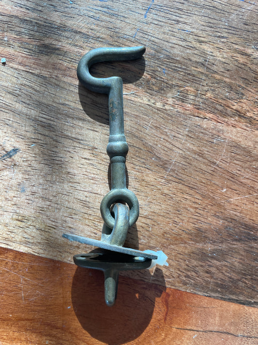 3 1/4” Long Brass Door Hook