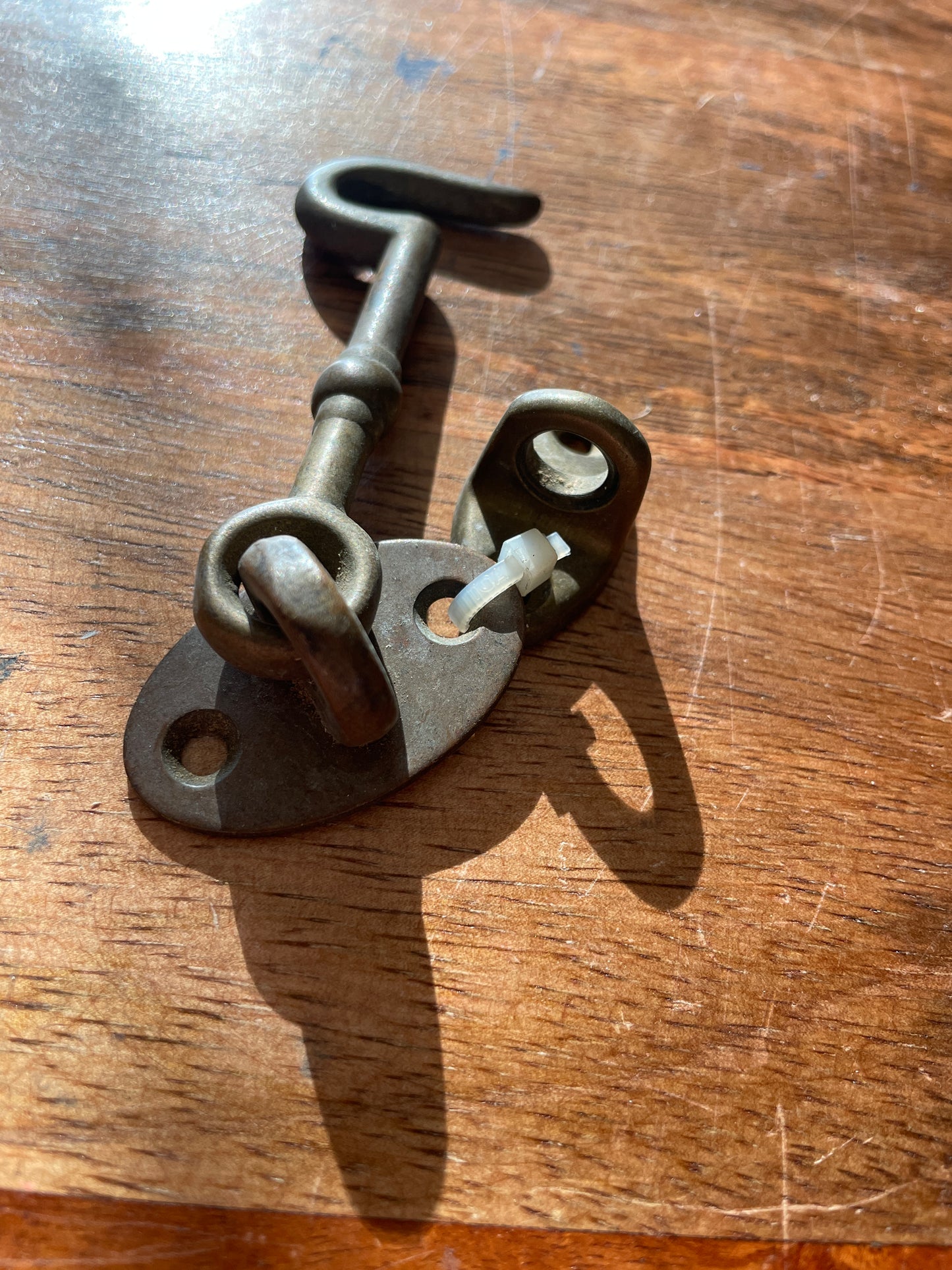 3 1/4” Long Brass Door Hook