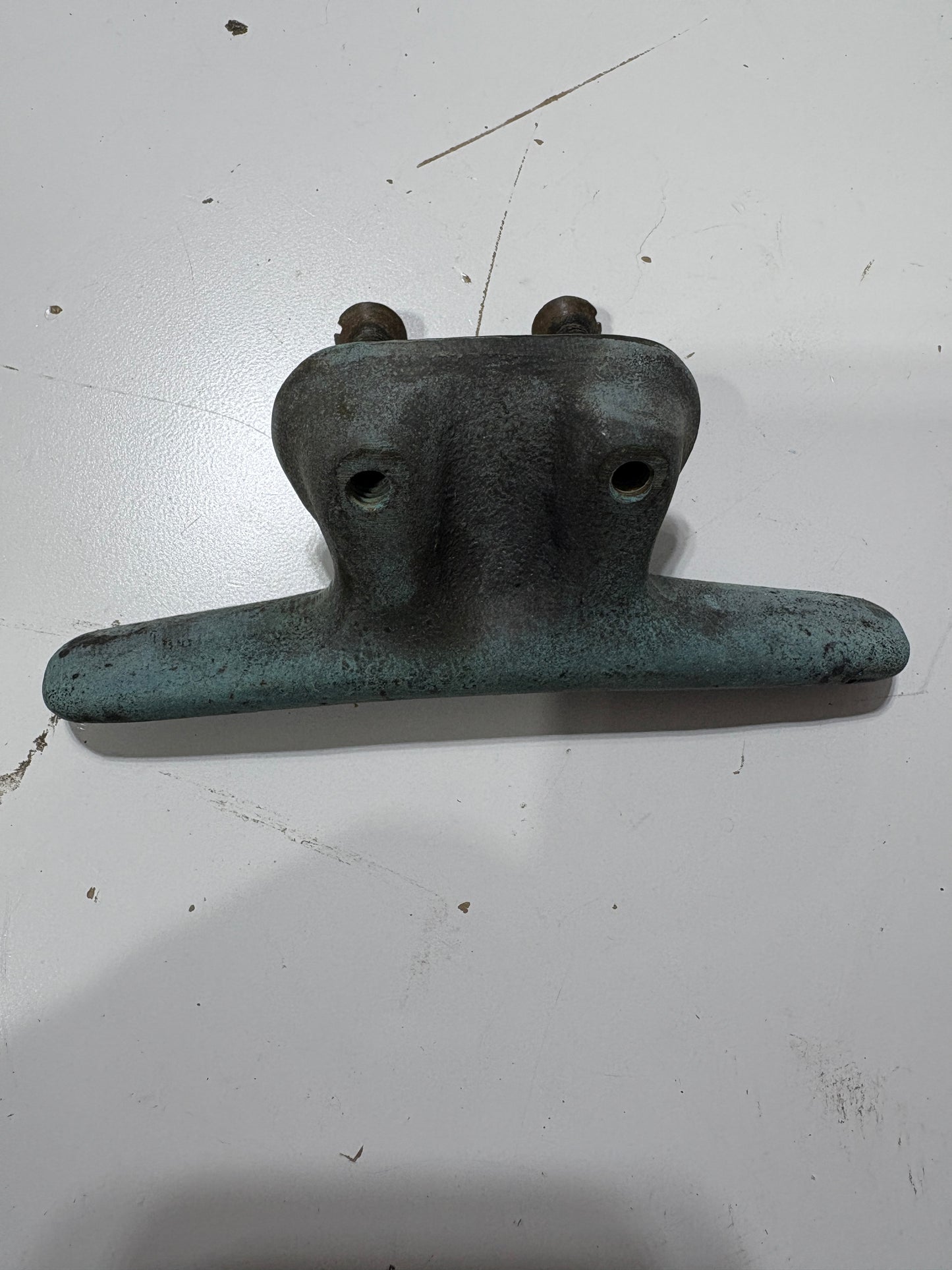 Bronze Cleat off a Cape Dory Solid 5"