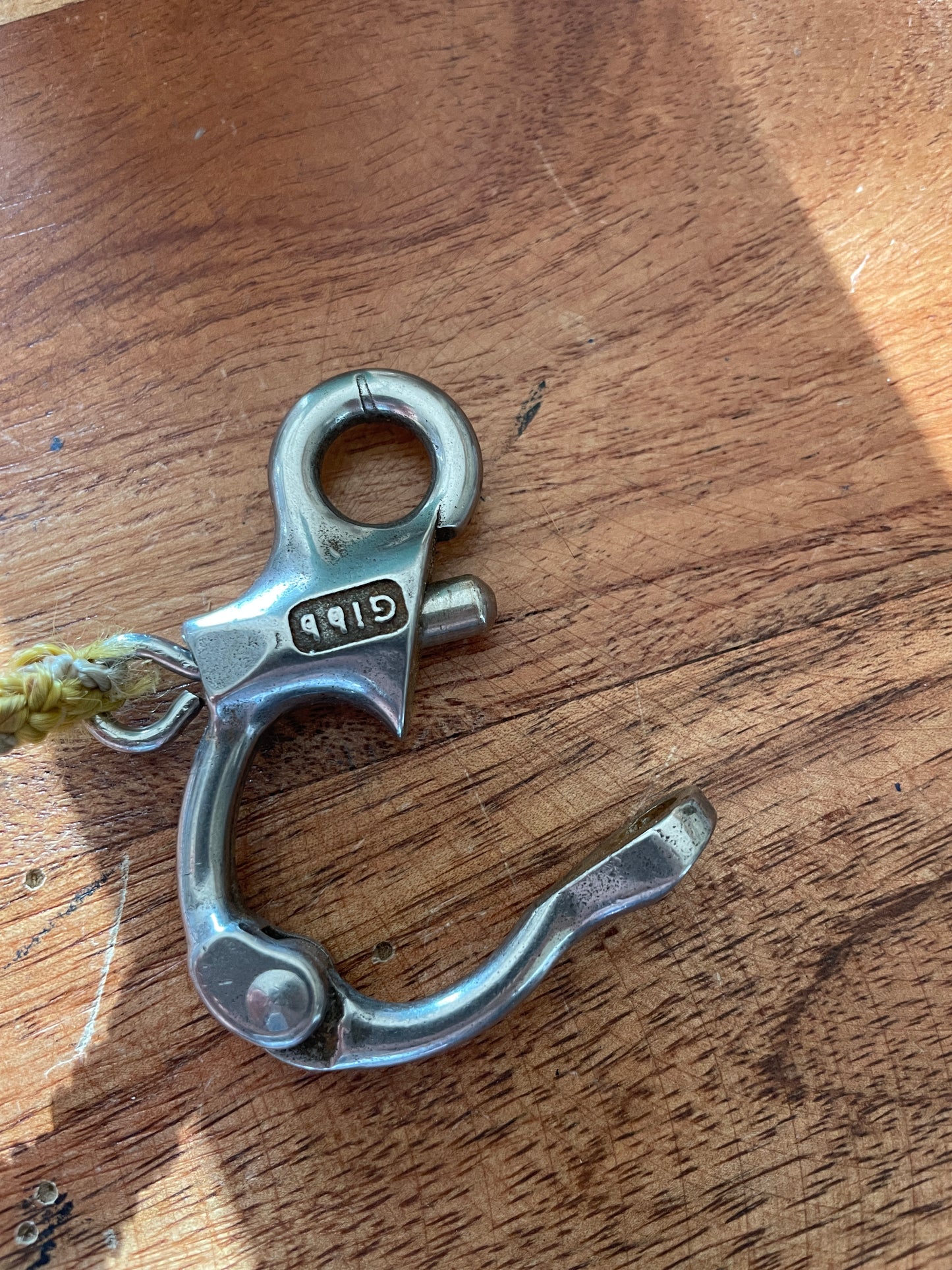 Small Stainless Steel Gibb Fixed Bail Shackle - 3/8” Eye