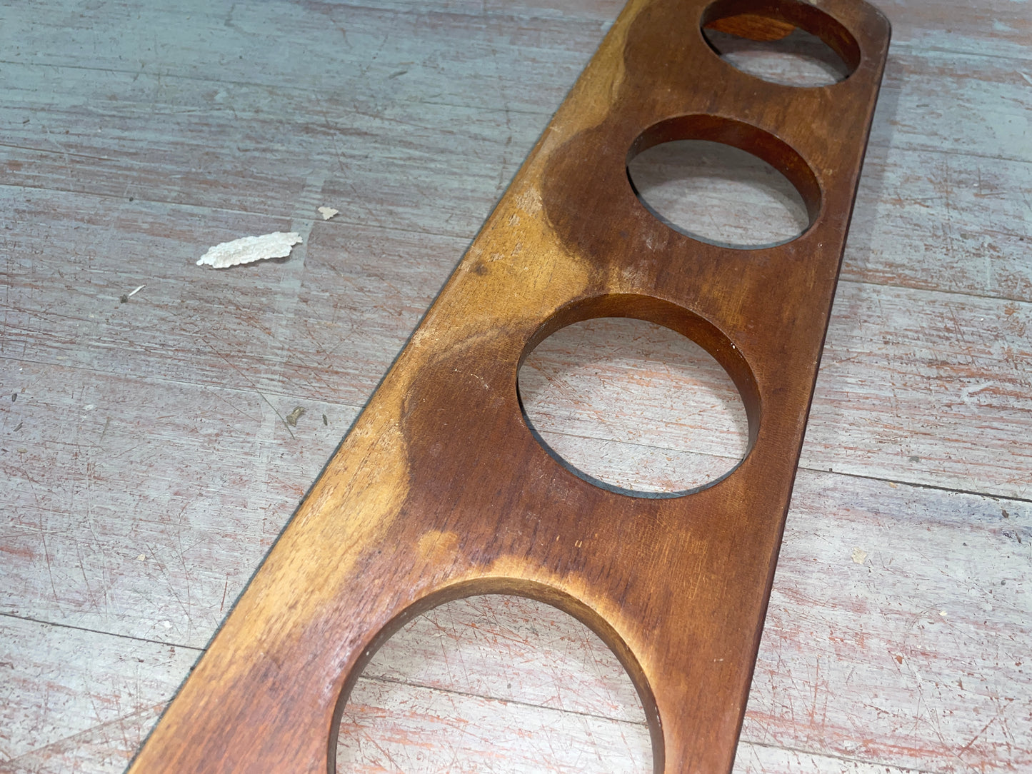 Teak 5 Glass Holder - Some Varnishing Issues