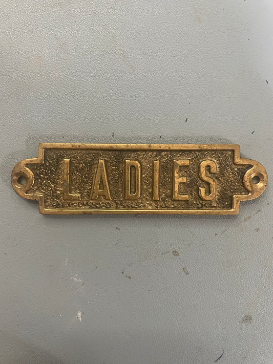 Brass Ladies Plaque