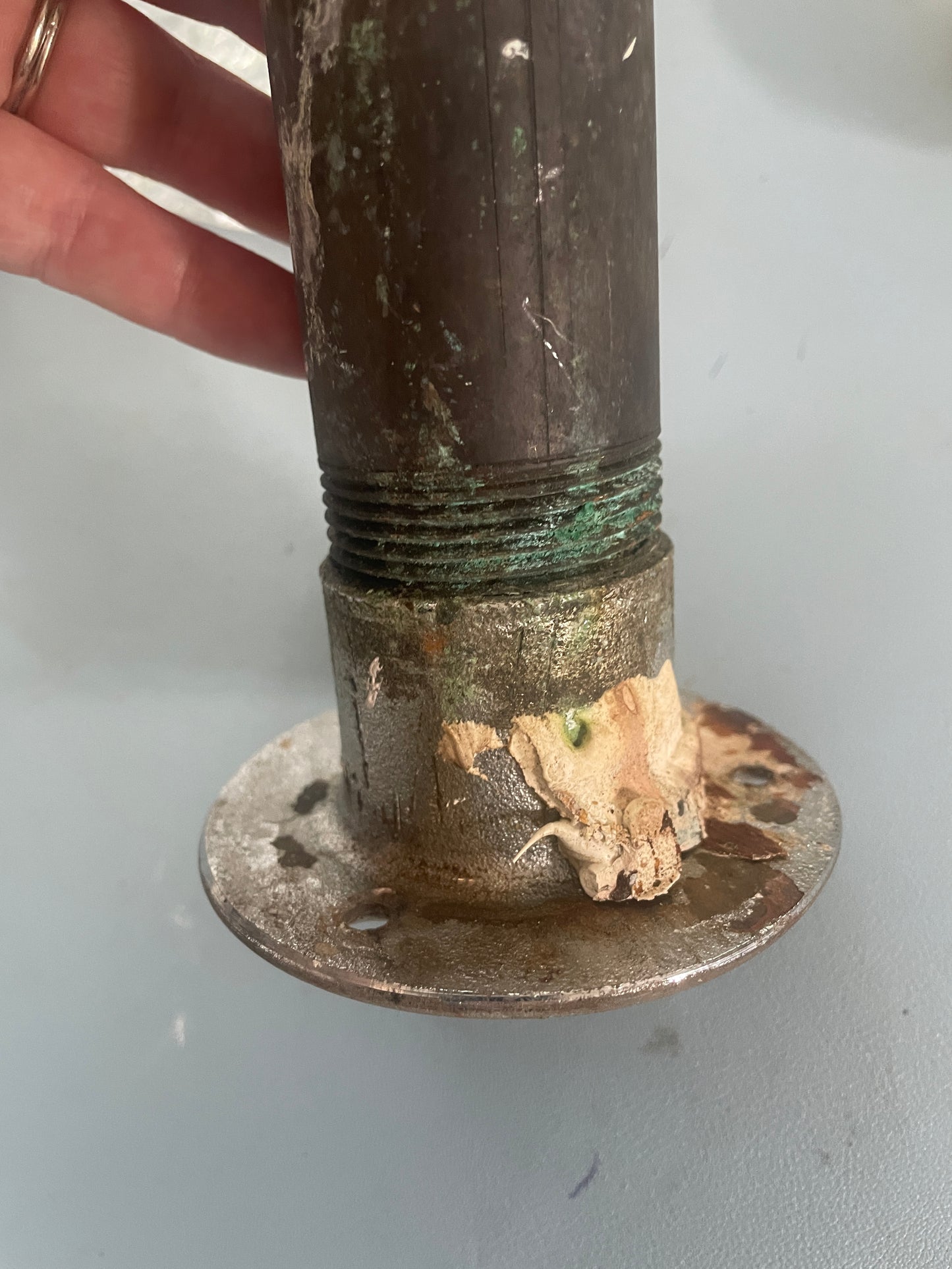 Bronze Waste Deck Plug - 1 1/2" Diameter