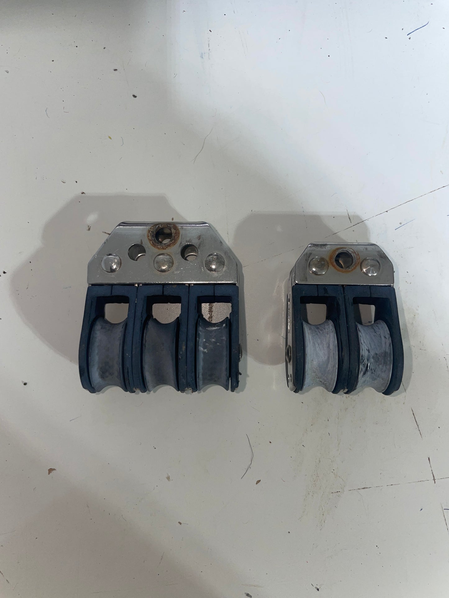 Micro Ronstan Triple & Double Fixed Blocks - 3/4" Sheave - 1/4" Line