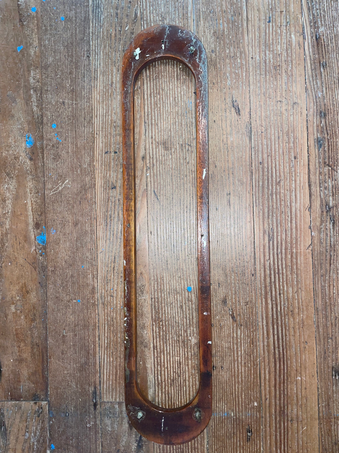 Teak Port Light Interior Trim -ID 22 1/8” long x 3 13/16” Wide- Off Owens 40 #149