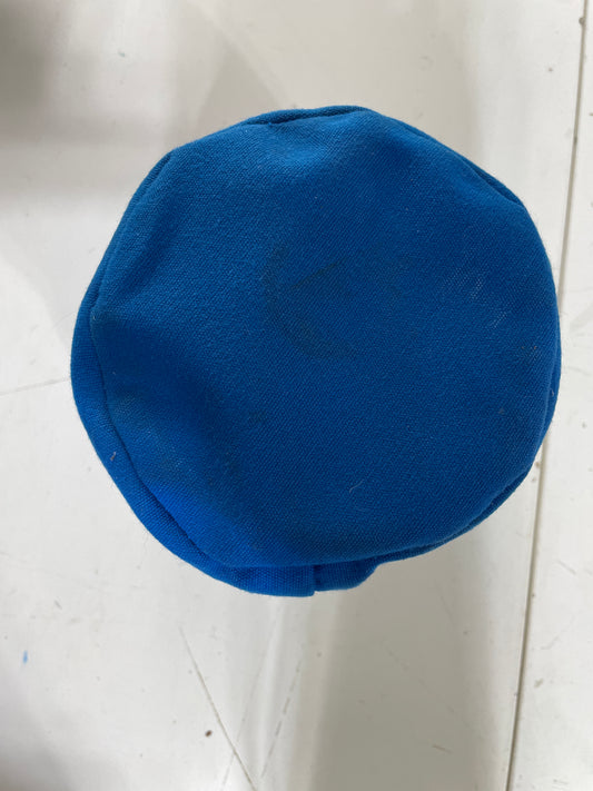 Small Blue Canvas Winch Cover - 4 1/2" Diameter x 4" Tall