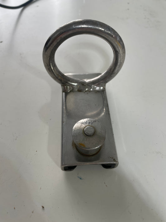 Stainless Steel Pull Top 1" Track Car Mast Ring - 1 1/2" Eye Diameter