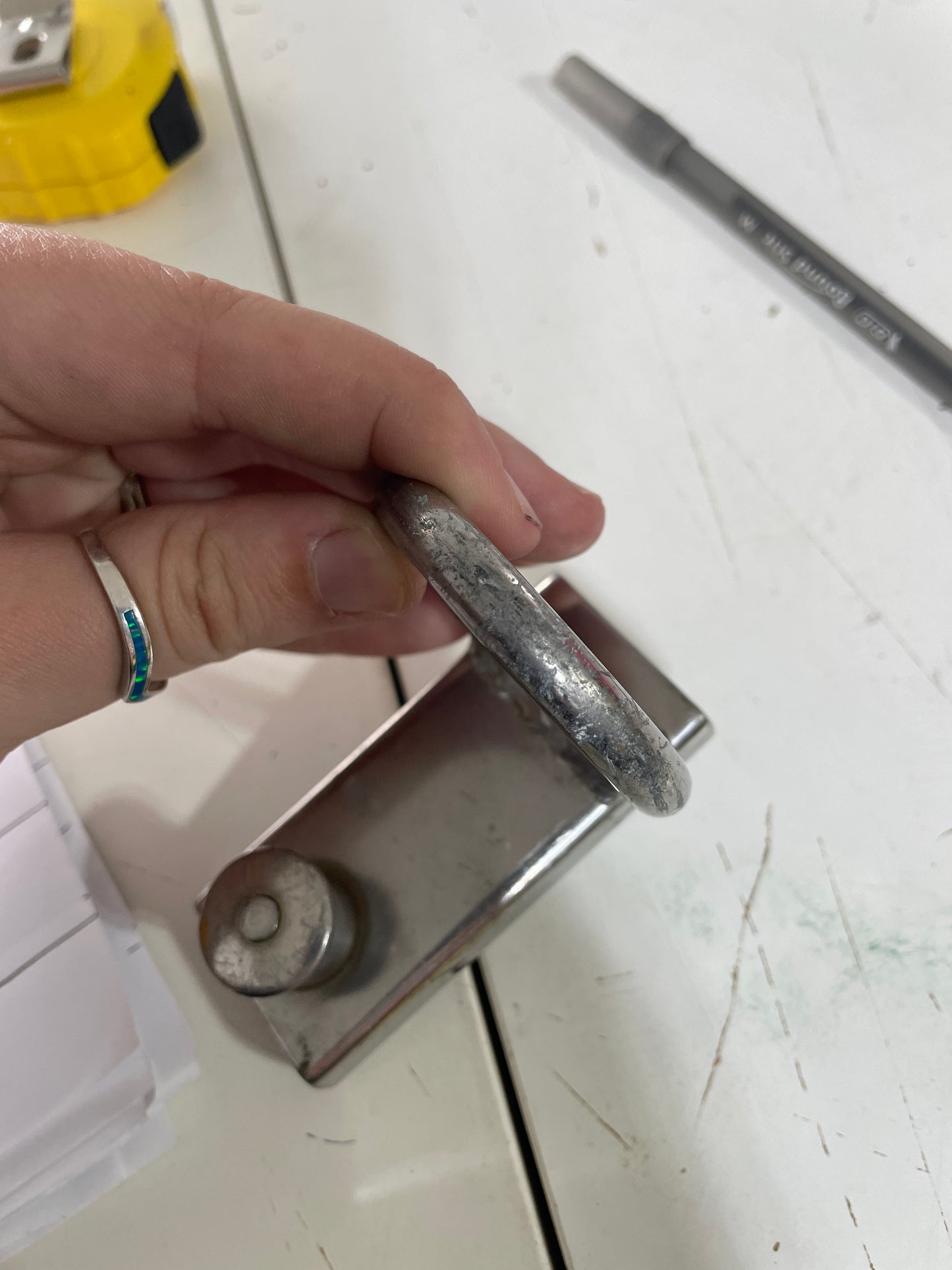 Stainless Steel Pull Top 1" Track Car Mast Ring - 1 1/2" Eye Diameter