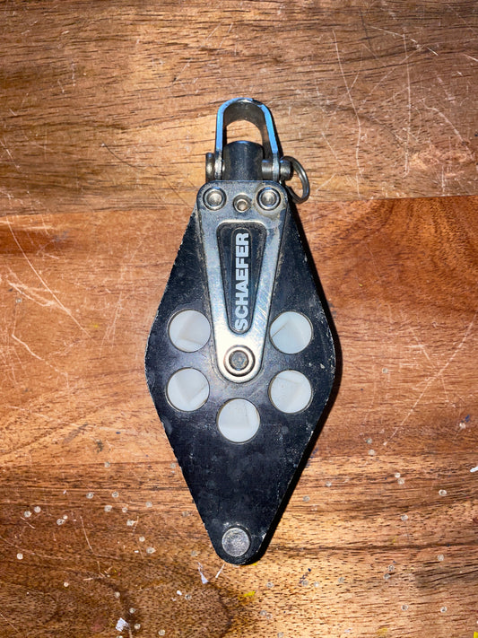 Schaefer Single Swivel Block & Beckett With 2” Sheave - 3/8” Line