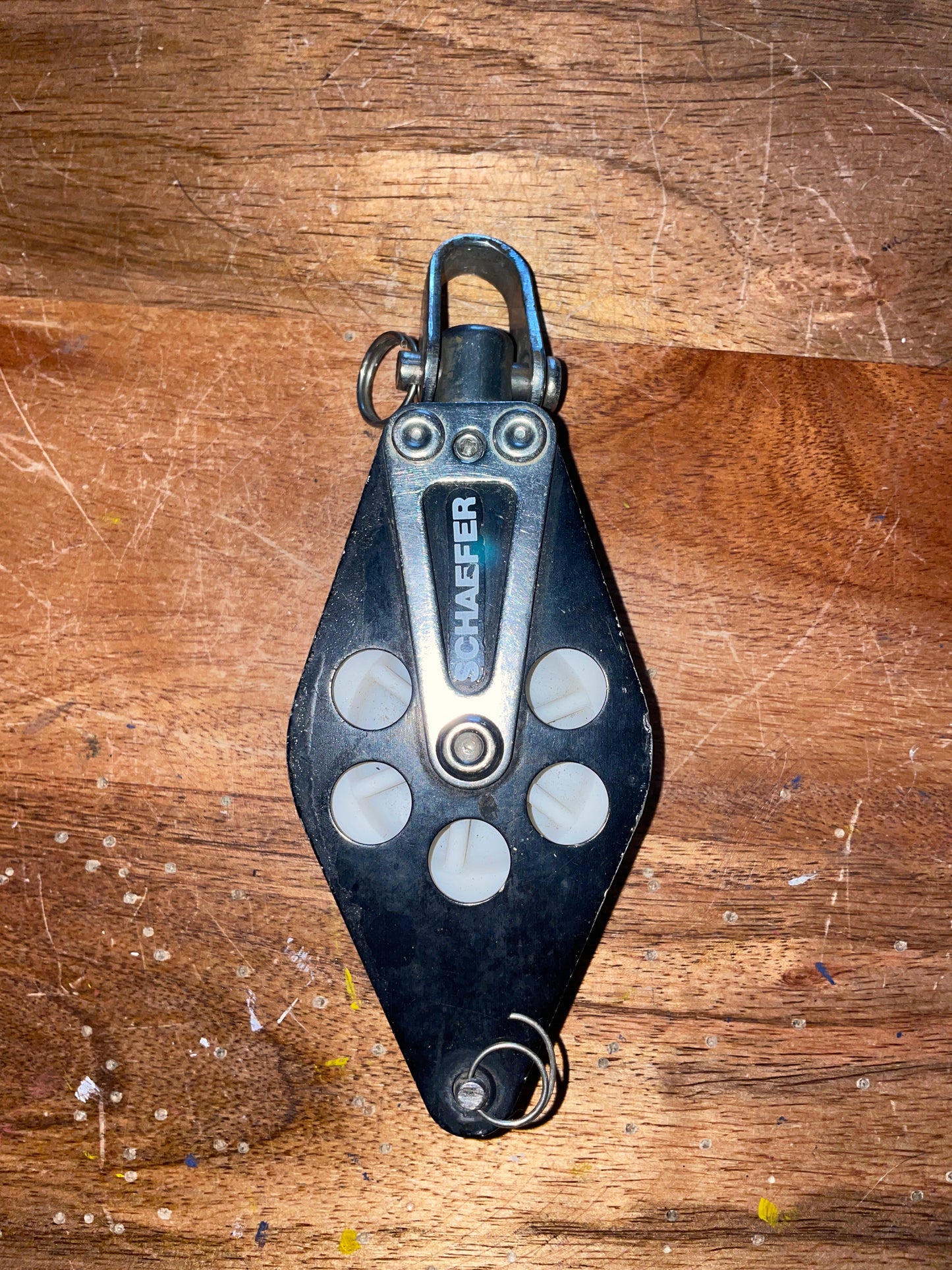 Schaefer Single Swivel Block & Beckett With 2” Sheave - 3/8” Line