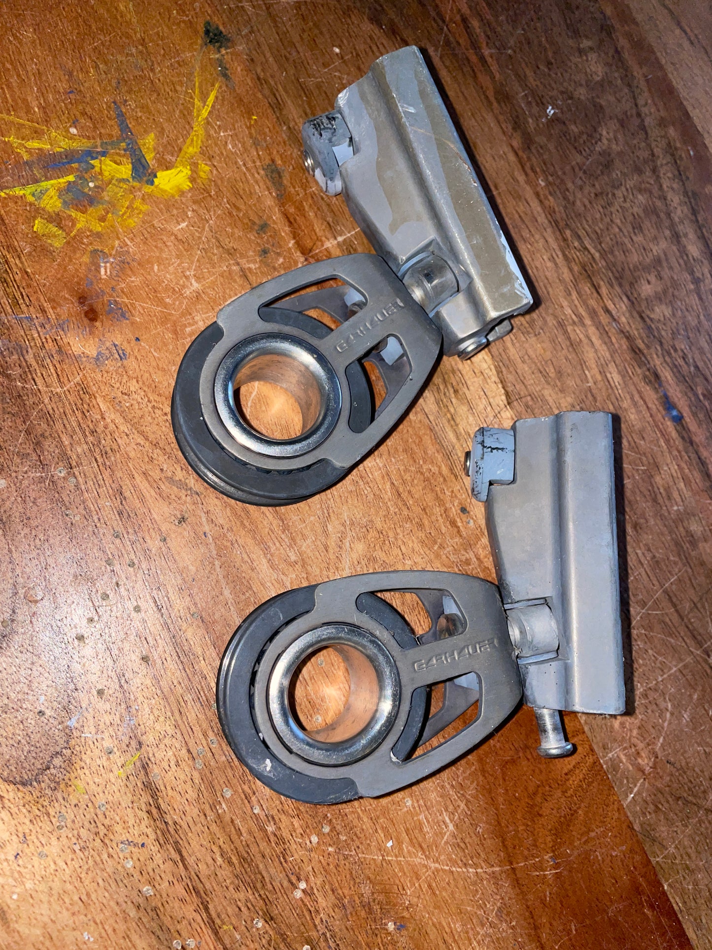 PAIR Of Garhauer 1” Sheet Blocks - 3/8” Line