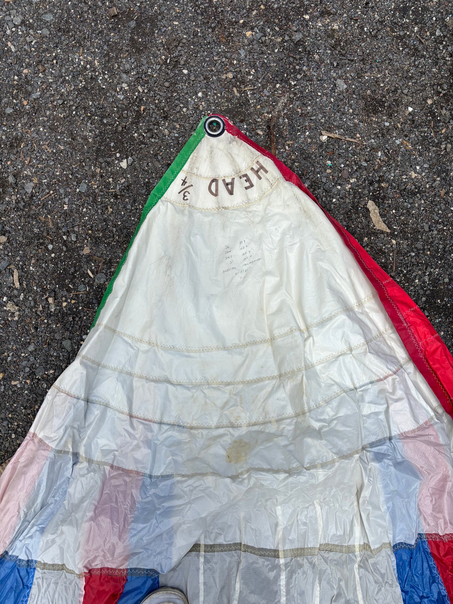 Red White & Blue 40’ x 40’ x 22’9” Symmetrical Spinnaker Sail