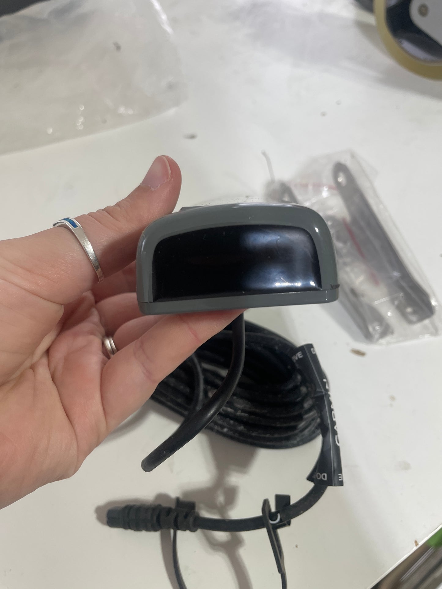 Garmin CV20-TM Clear Transducer Transom / Trolling Motor Mount