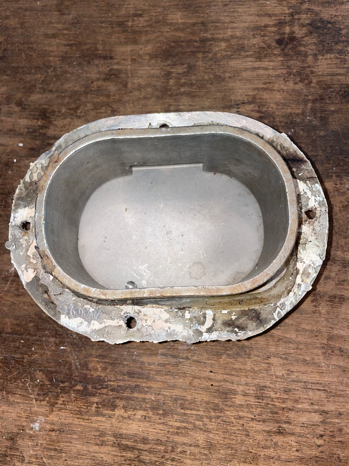 Stainless Spring Close Oval Deck Pipe ID 4 1/8” x 2 3/4”