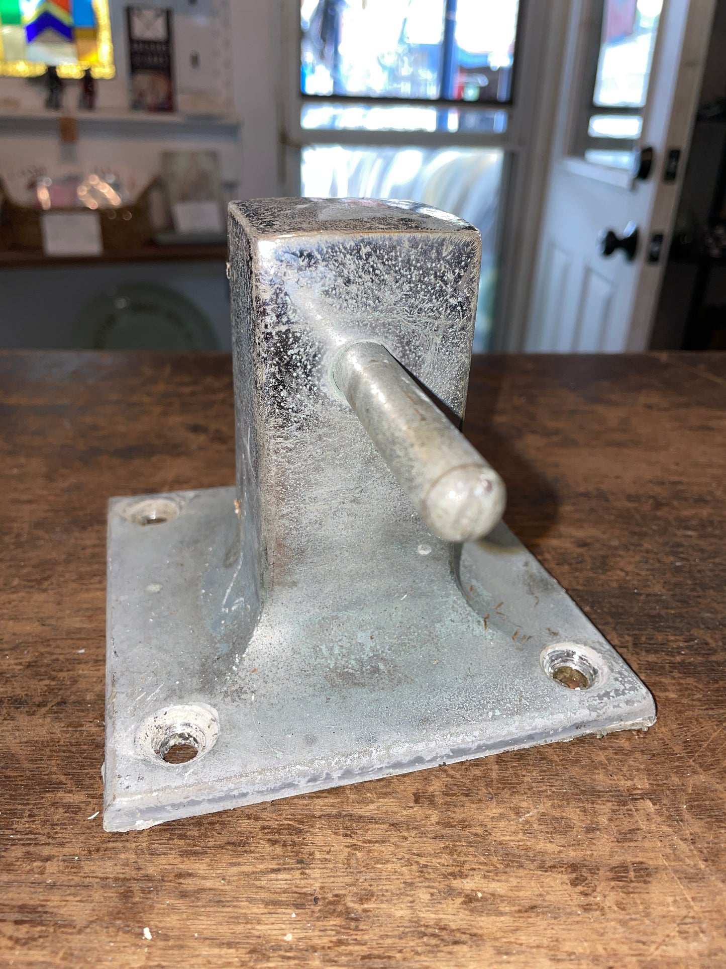 Chromed Bronze Bollard Cleat 5” Base