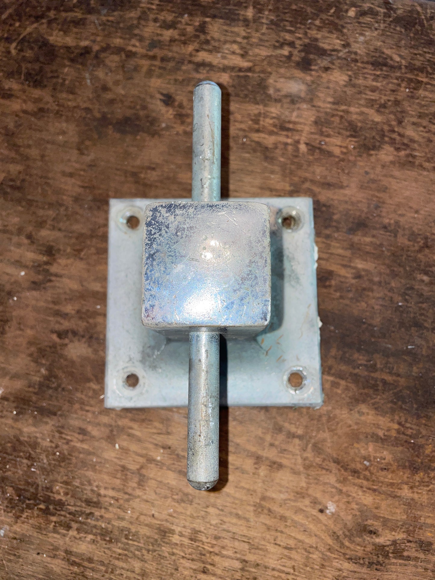 Chromed Bronze Bollard Cleat 5” Base