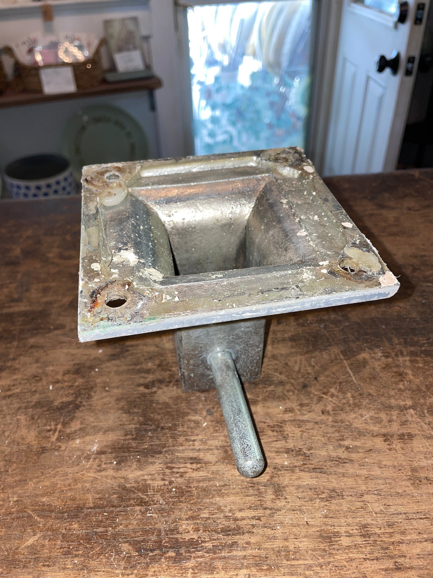 Chromed Bronze Bollard Cleat 5” Base