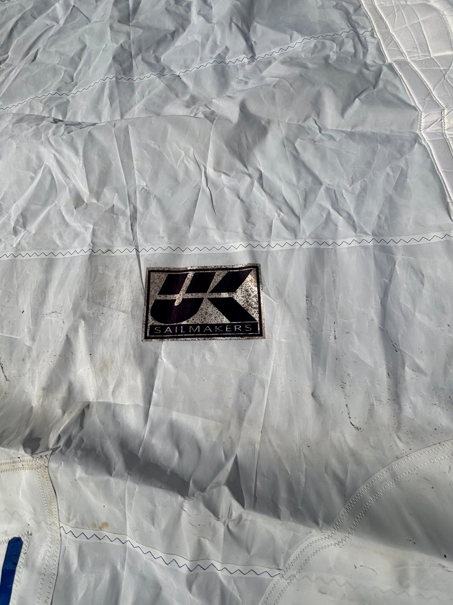 UK Jib Sail - 37’2” Leech x 37” Luff x 19’ Foot WITH 1/4” Slide