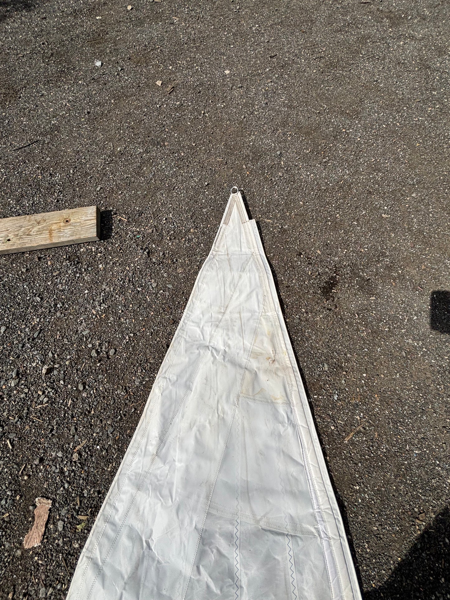 UK Jib Sail - 37’2” Leech x 37” Luff x 19’ Foot WITH 1/4” Slide