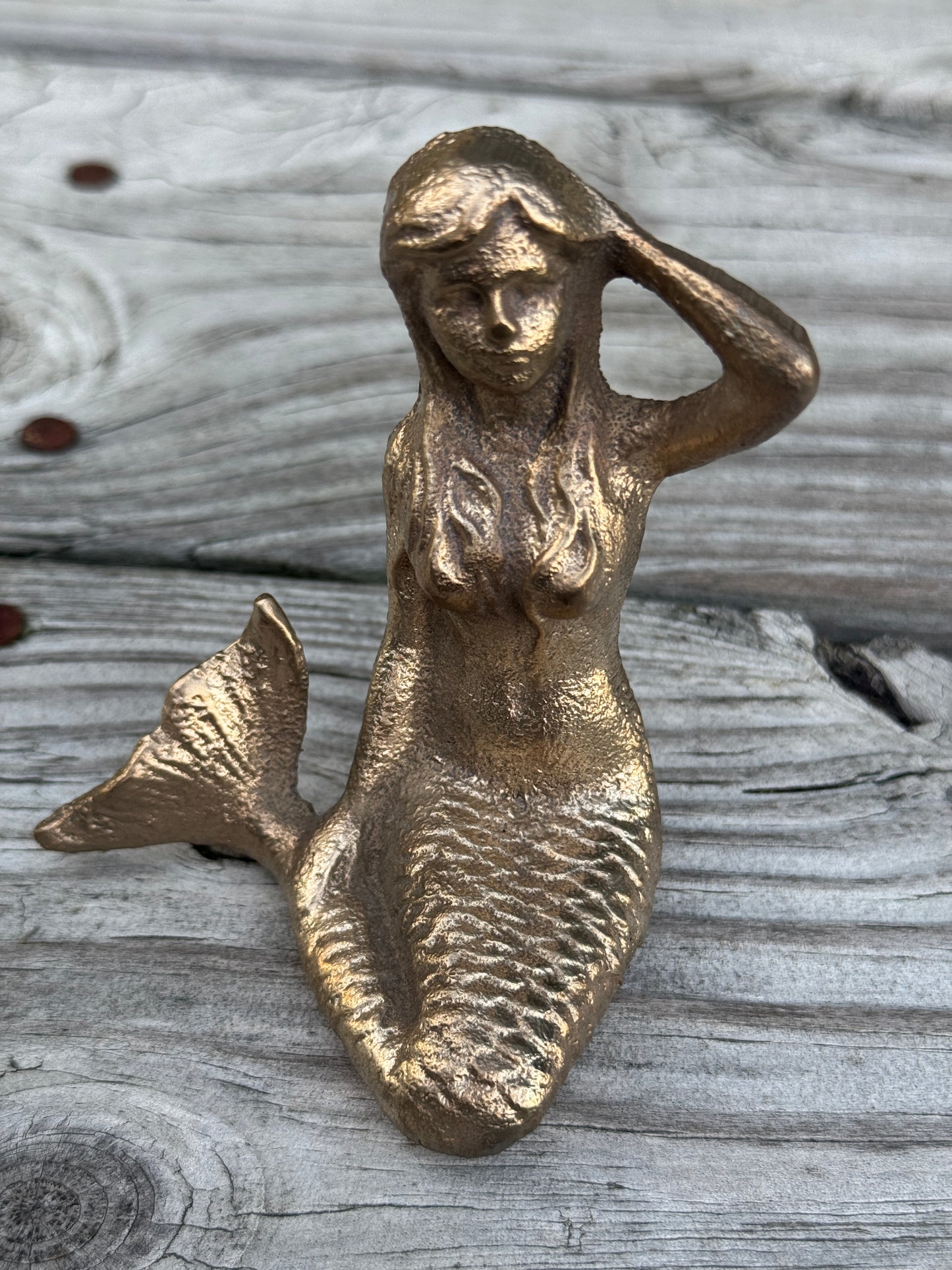 Decorative Bronze Mermaid - Solid Bronze - Made in USA