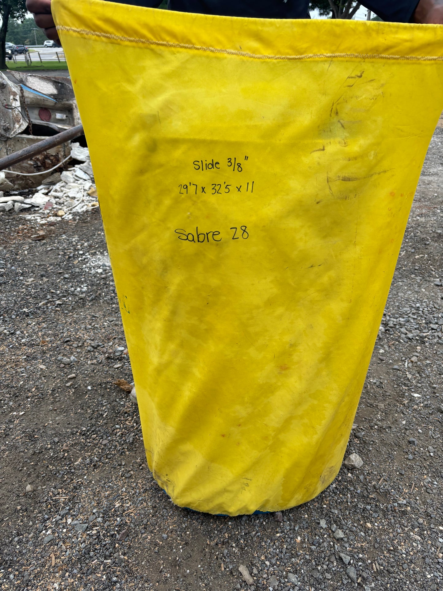 bag of Sabre 28 Mainsail with logo