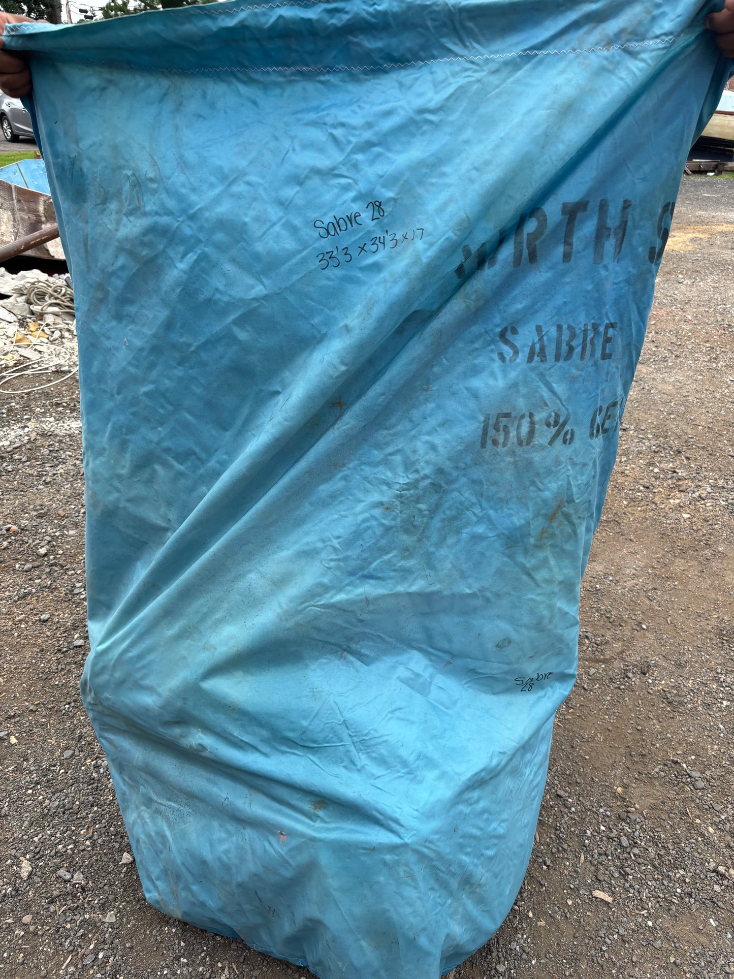 bag of sabre 28 roller furling sail