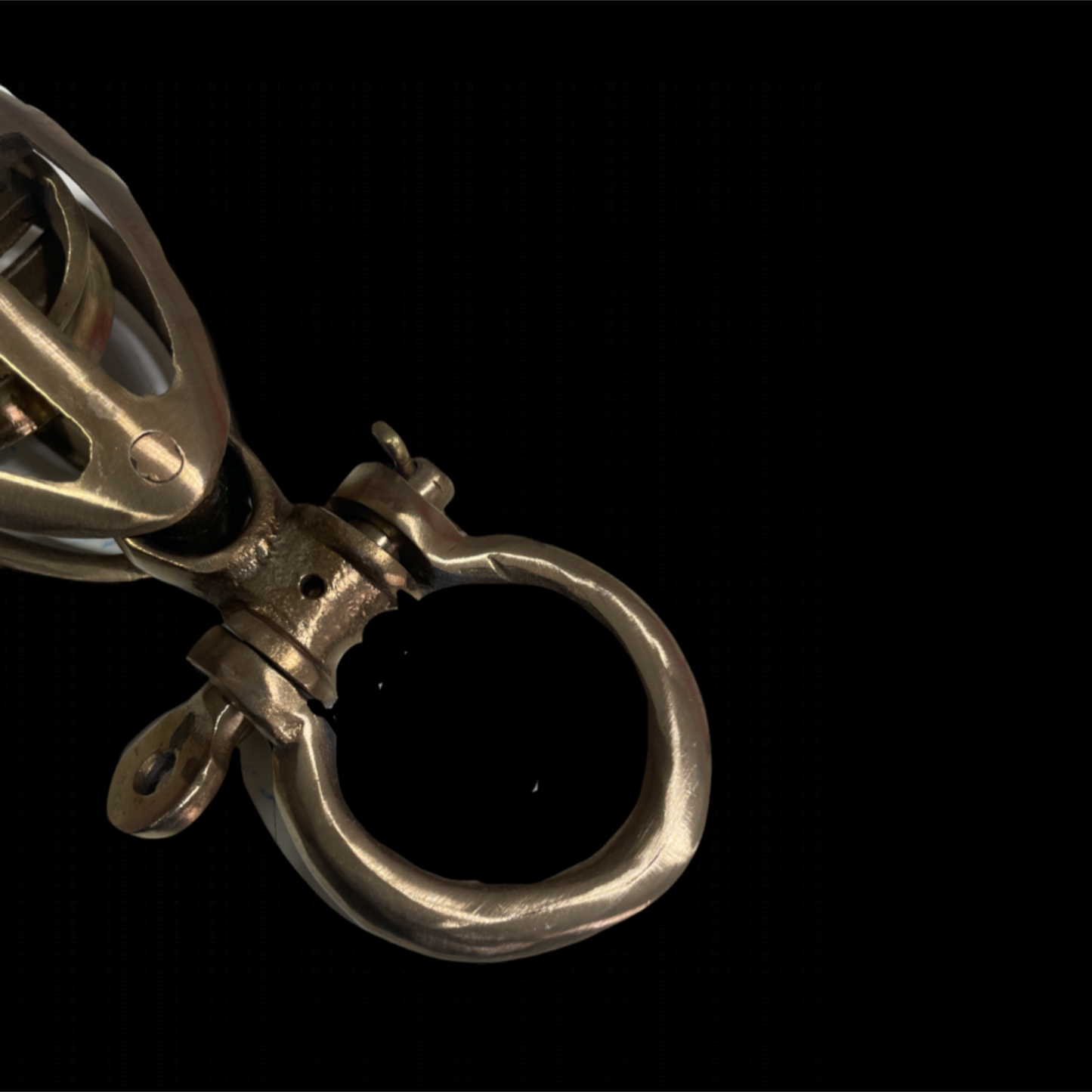 close up of shackle
