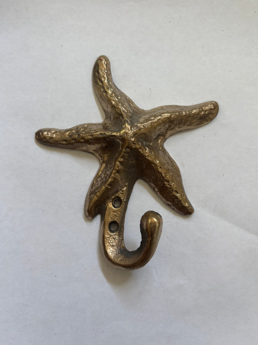 Bronze Decorative Starfish Hook