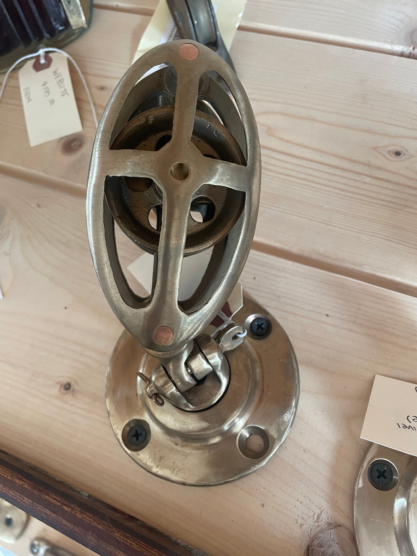front view double sheaved swivel deck block