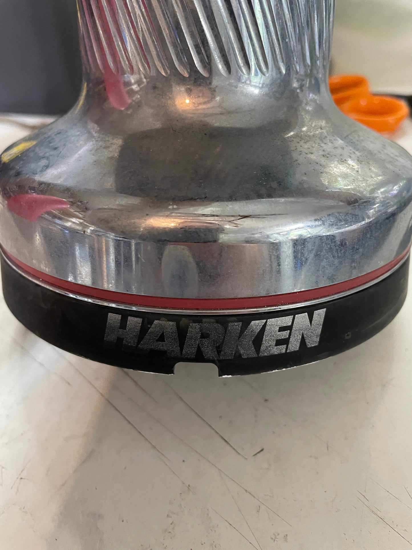 Close-up of a tire with 'Majik' branding on a white background