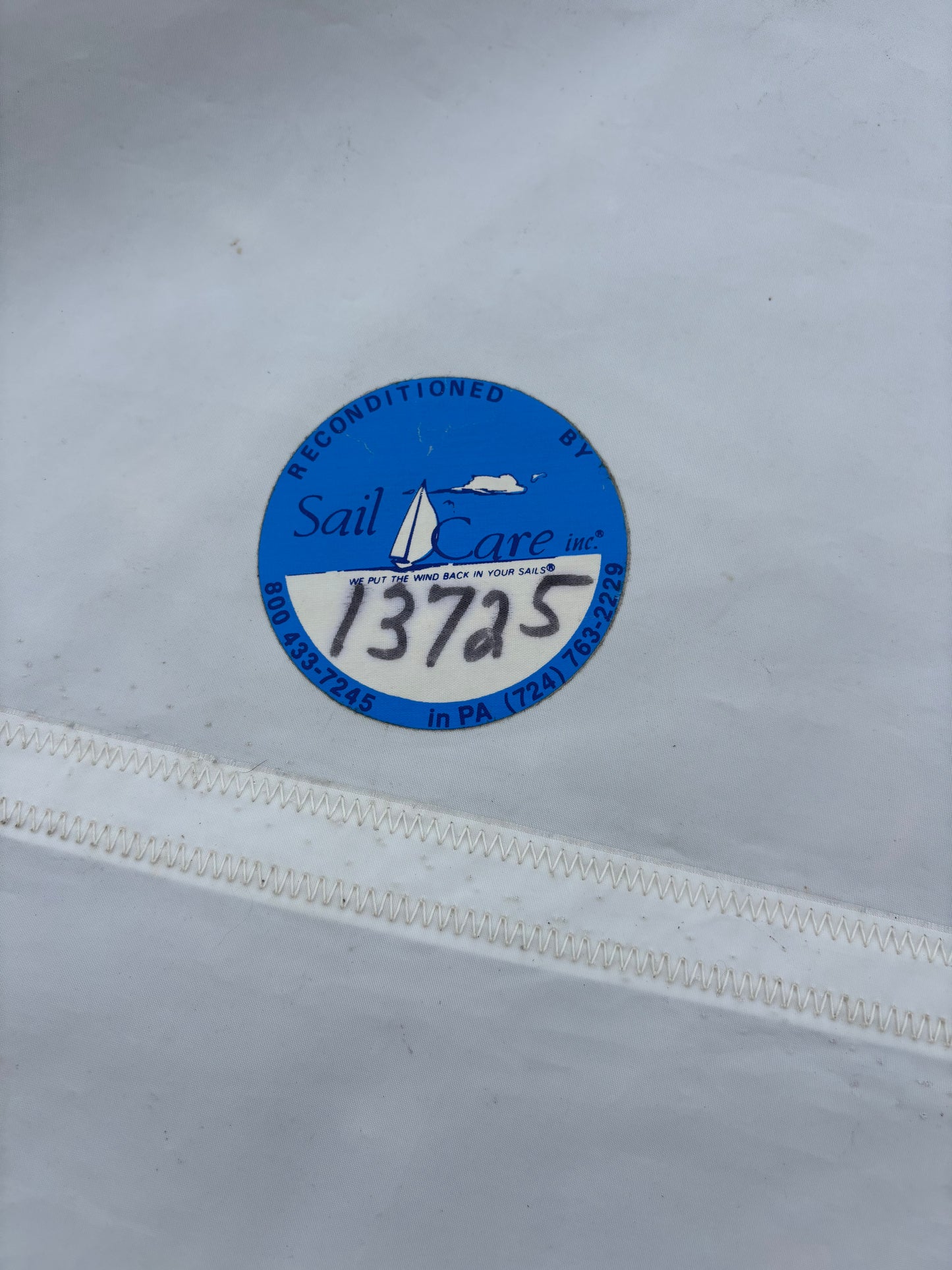 label of sabre 28 mainsail