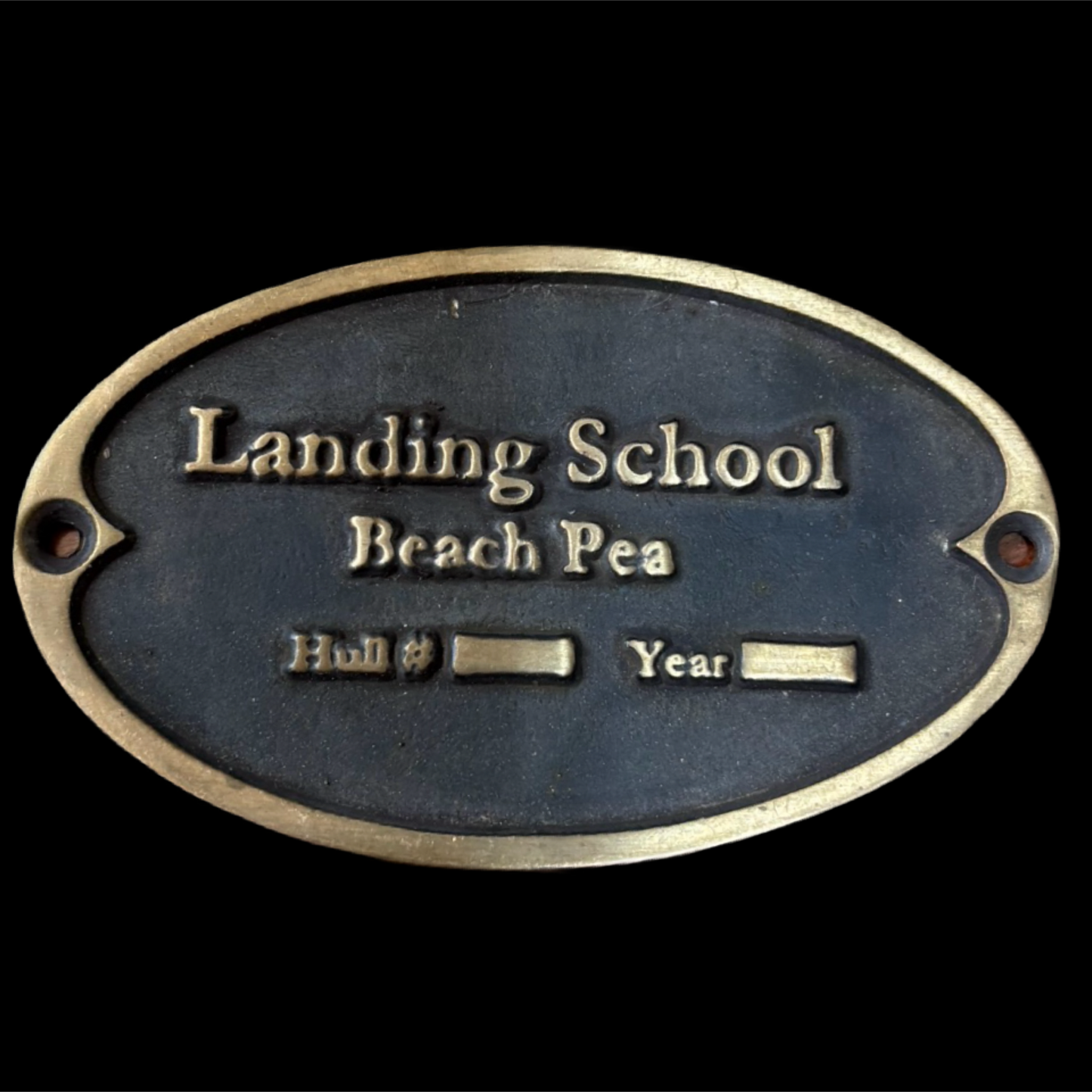 Landing school beach pea plate