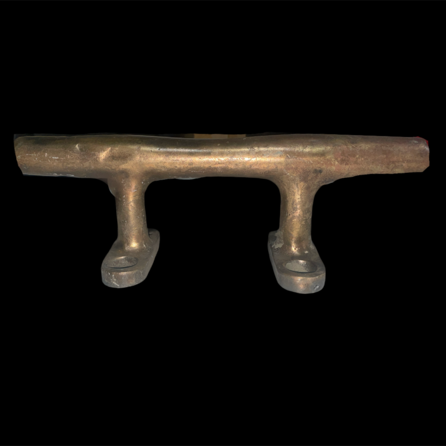 Bronze cleat on a black background