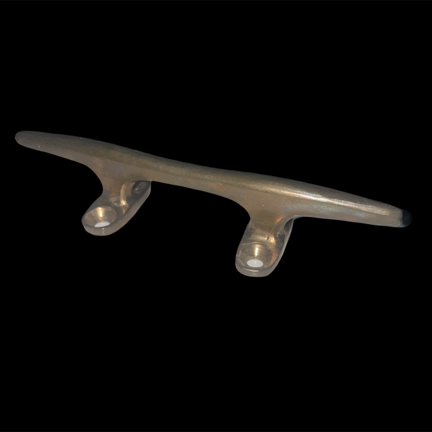 Metal cleat on a black background