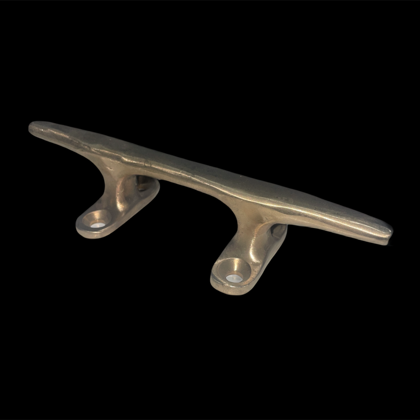 Metal cleat on a black background