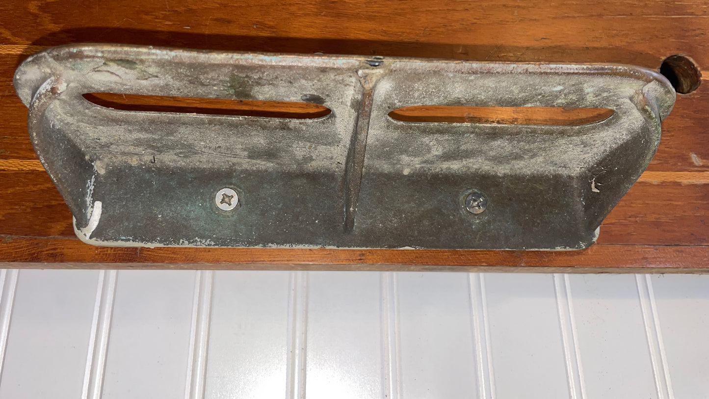 Large Shelf Made w Chris Craft Flooring & Bronze Steps