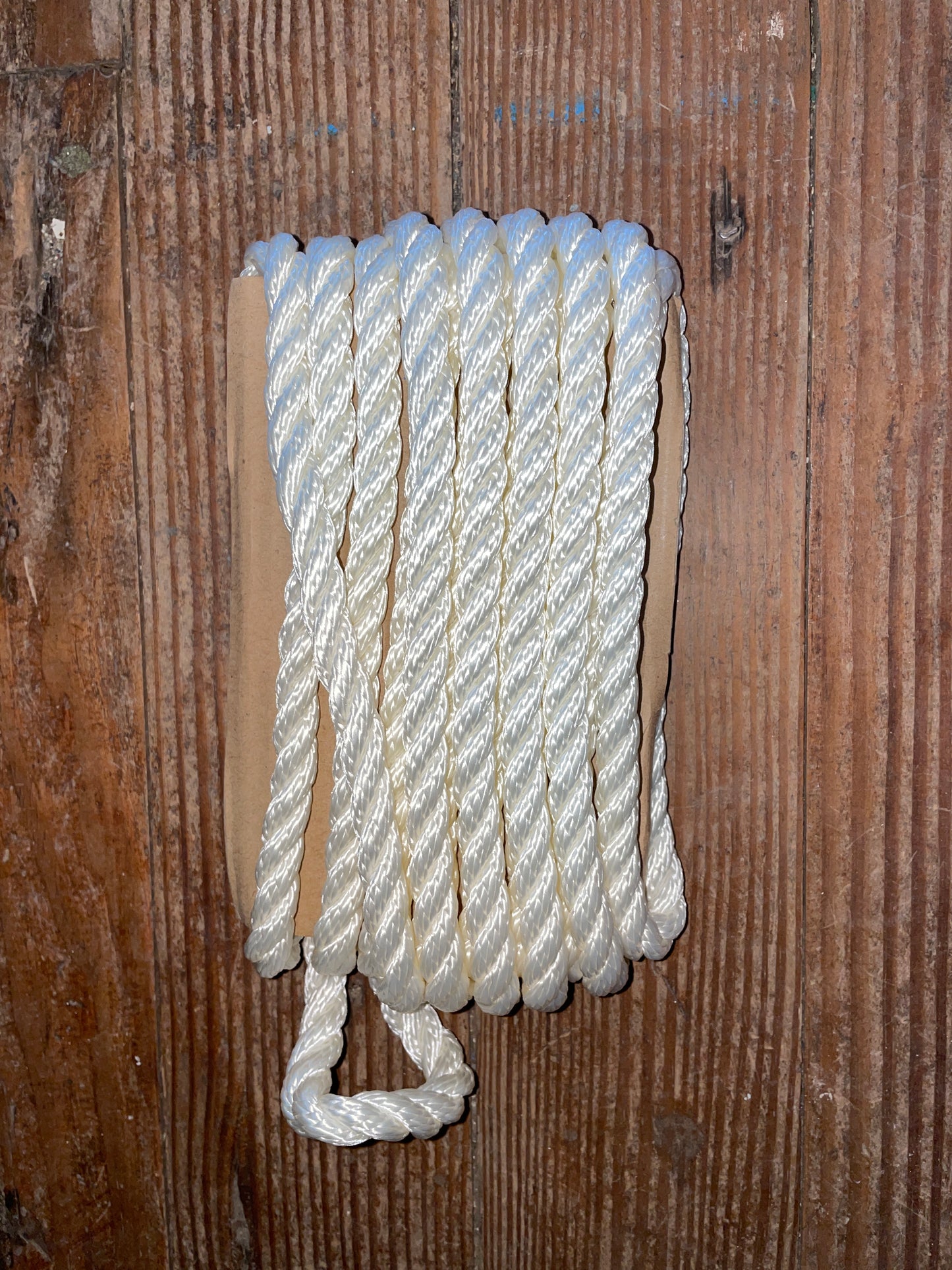 15' 3/8” 3 Strand Twisted Nylon Dock Line