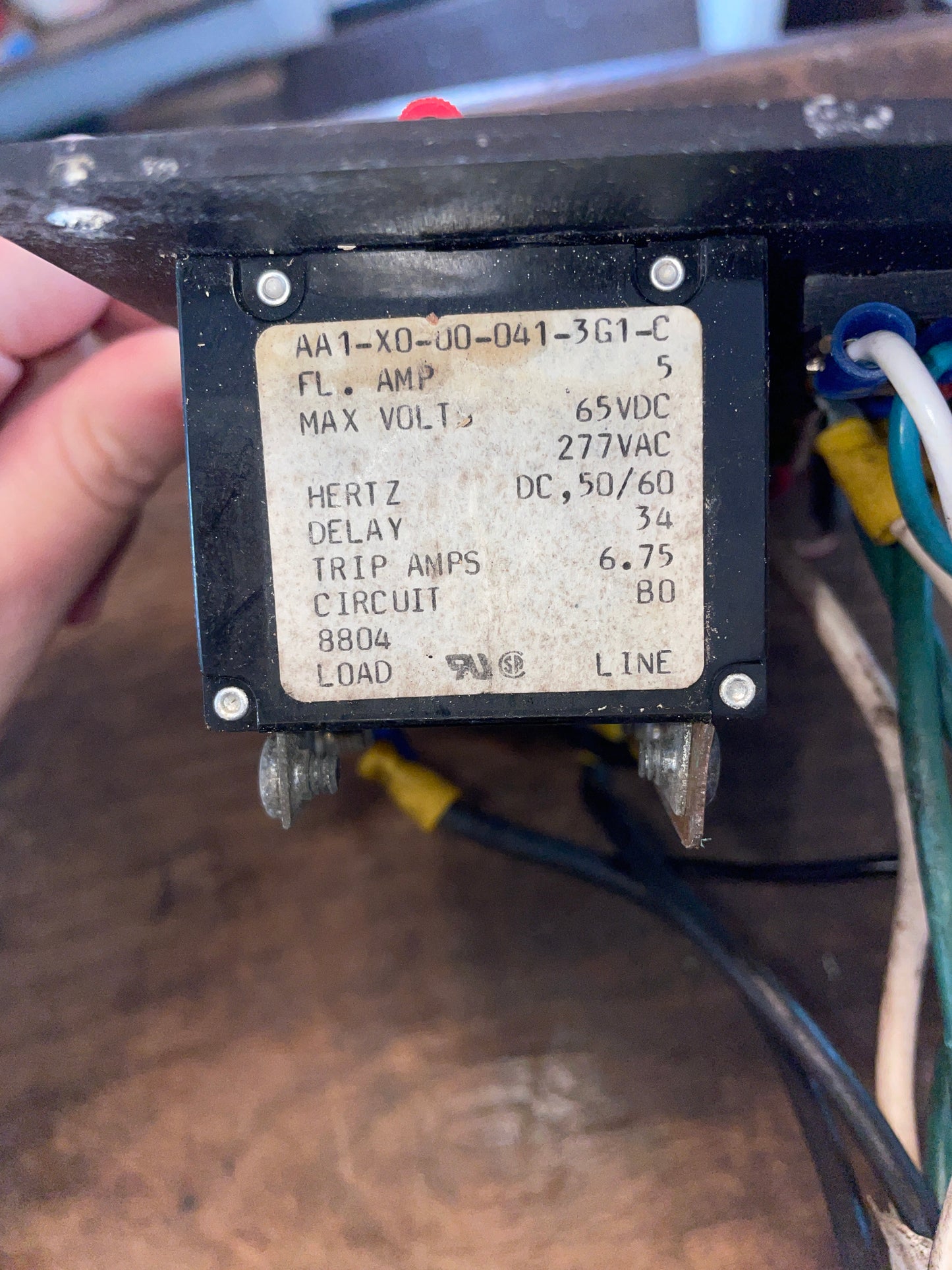 Newmar 6 Switch AC Master Breaker Electric Panel