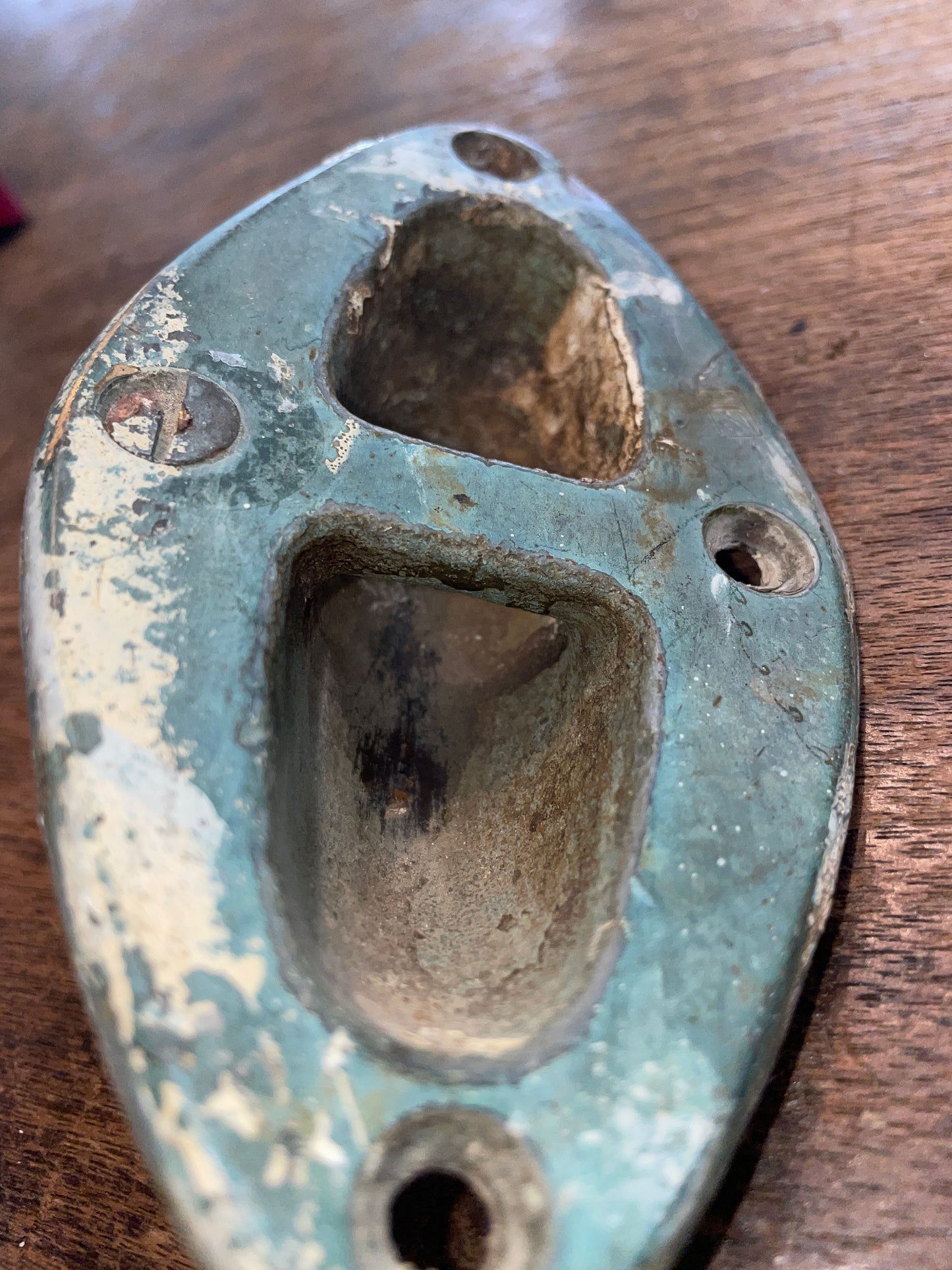 Vintage Bronze Marine Deck Tie Down/Pad Eye Mount
