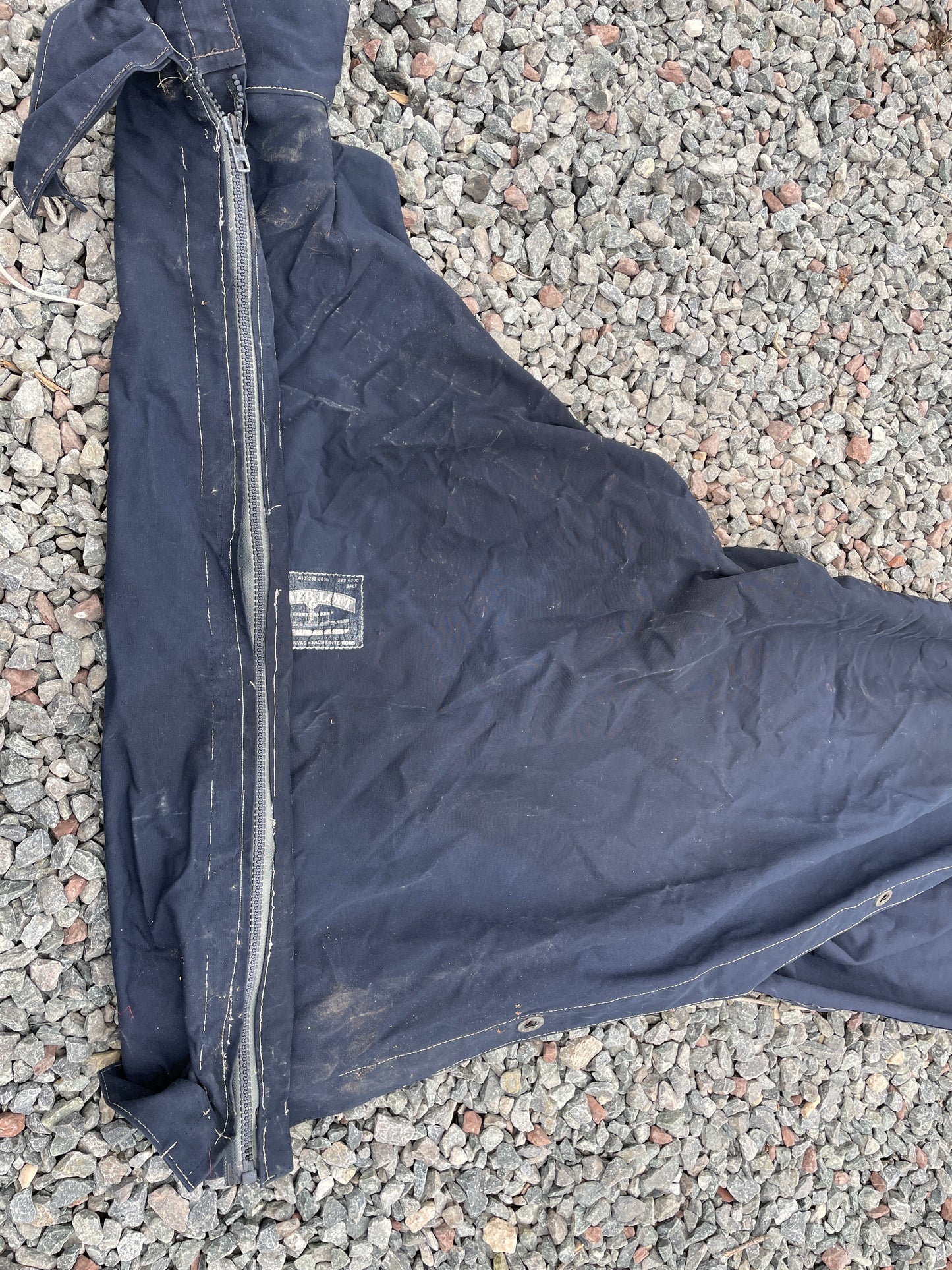 12’4” Navy Canvas Mainsail Cover