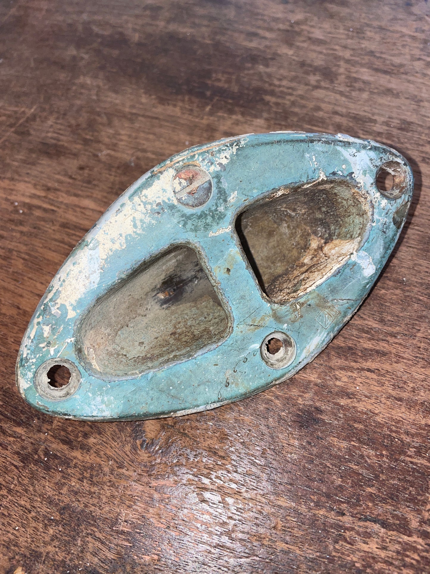 Vintage Bronze Marine Deck Tie Down/Pad Eye Mount