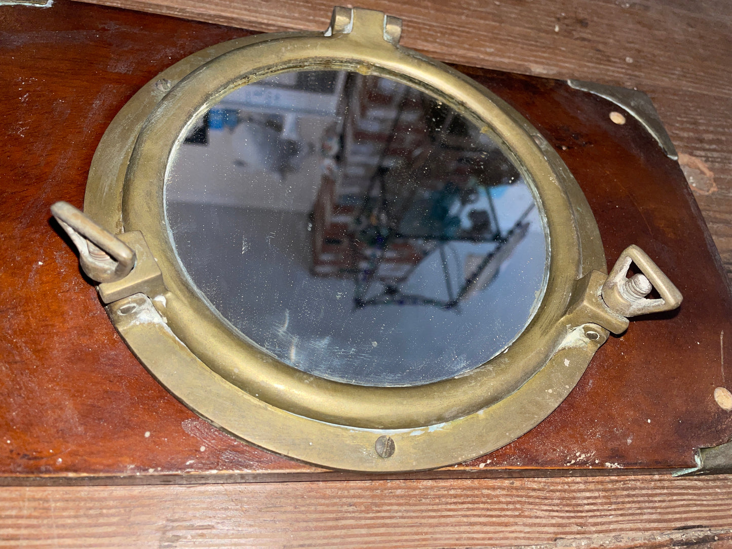 Brass Port Light Mirror