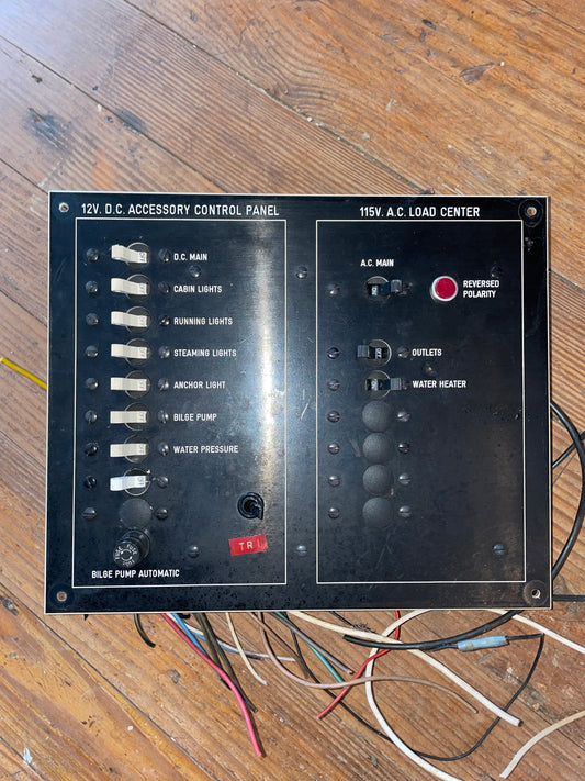 Airpax 8 DC - 7 AC Switch Electrical Panel