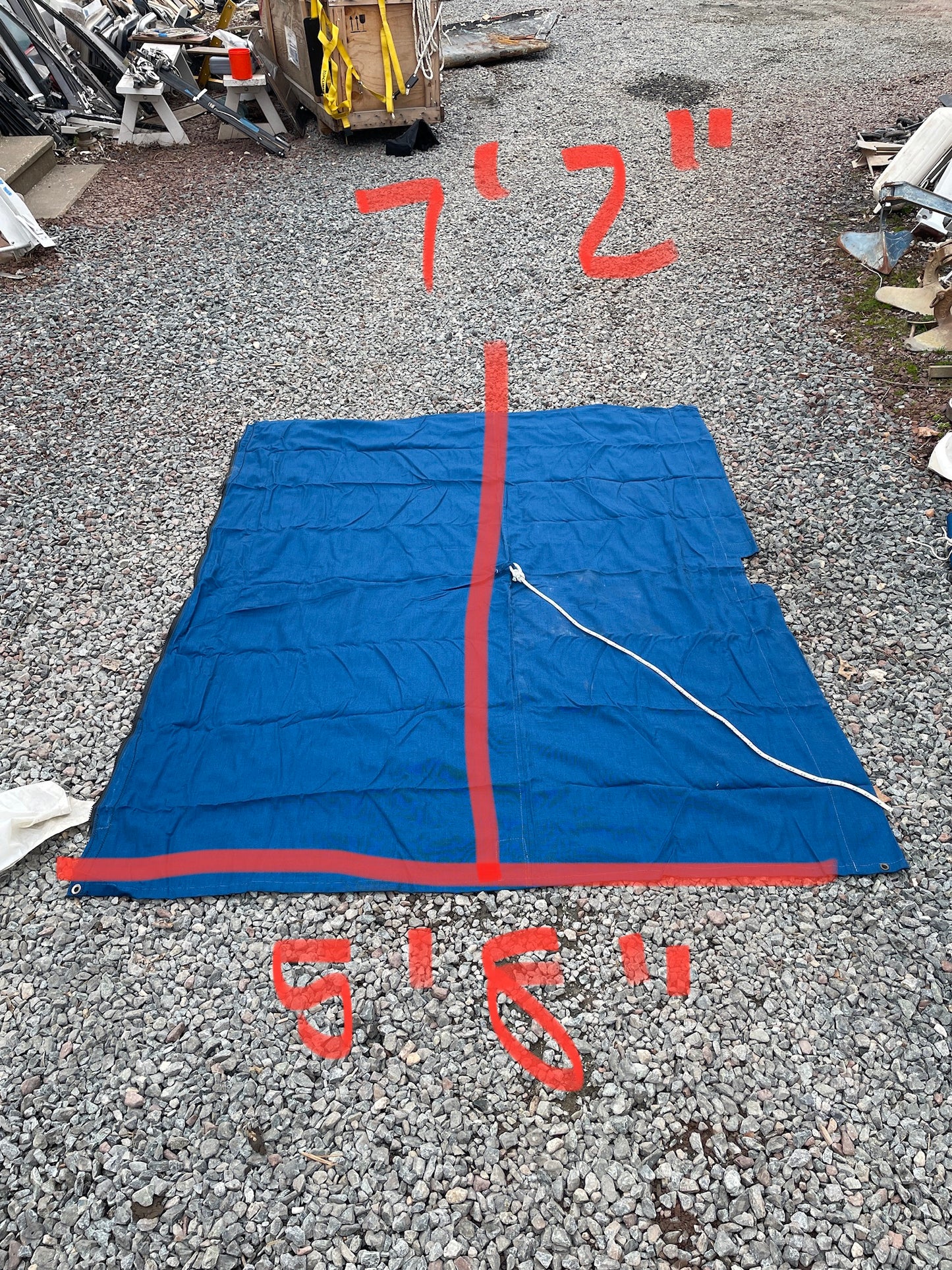 Canvas Boom Tent -7’2” Long x 5’8” Wide