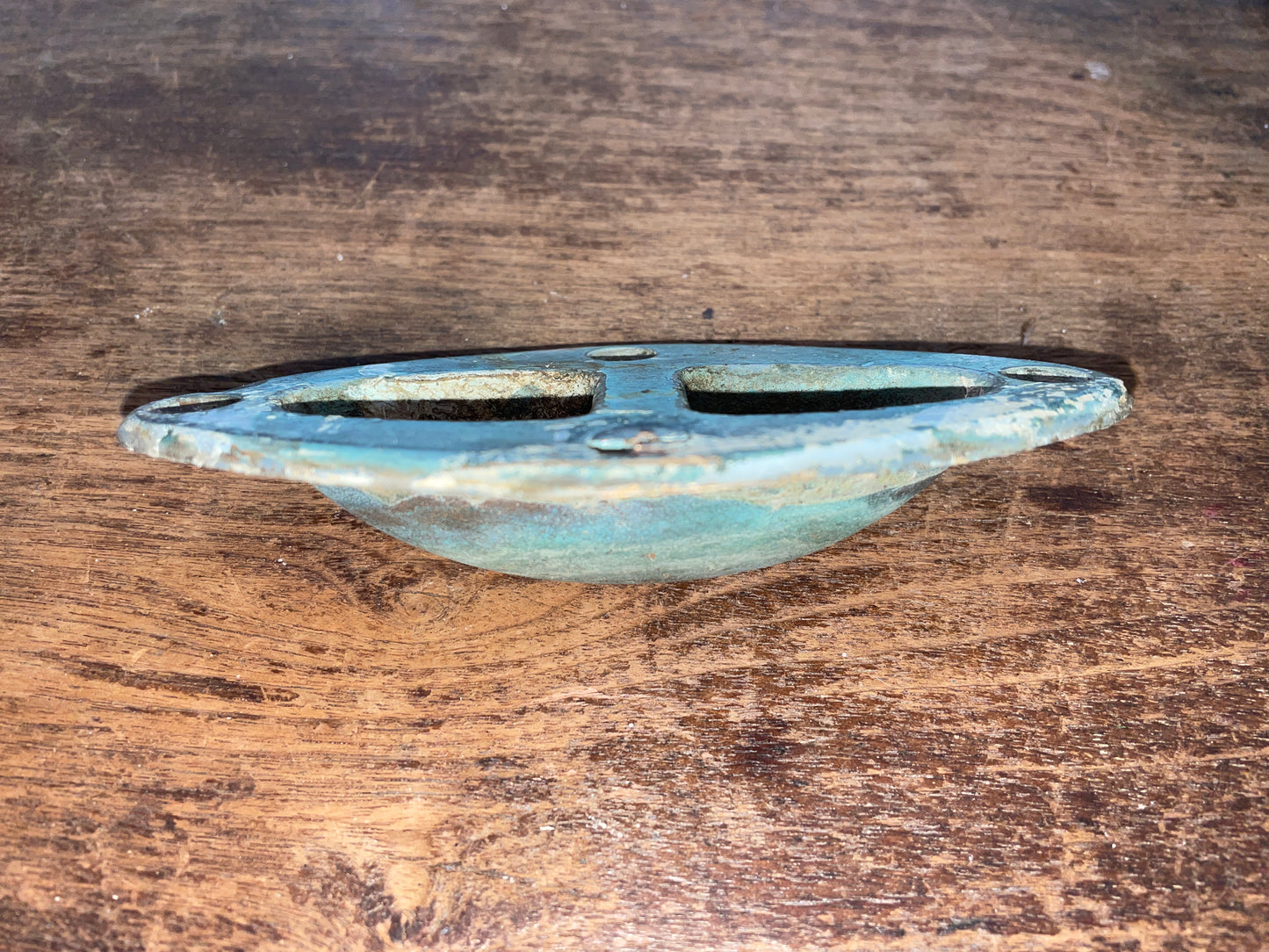 Vintage Bronze Marine Deck Tie Down/Pad Eye Mount