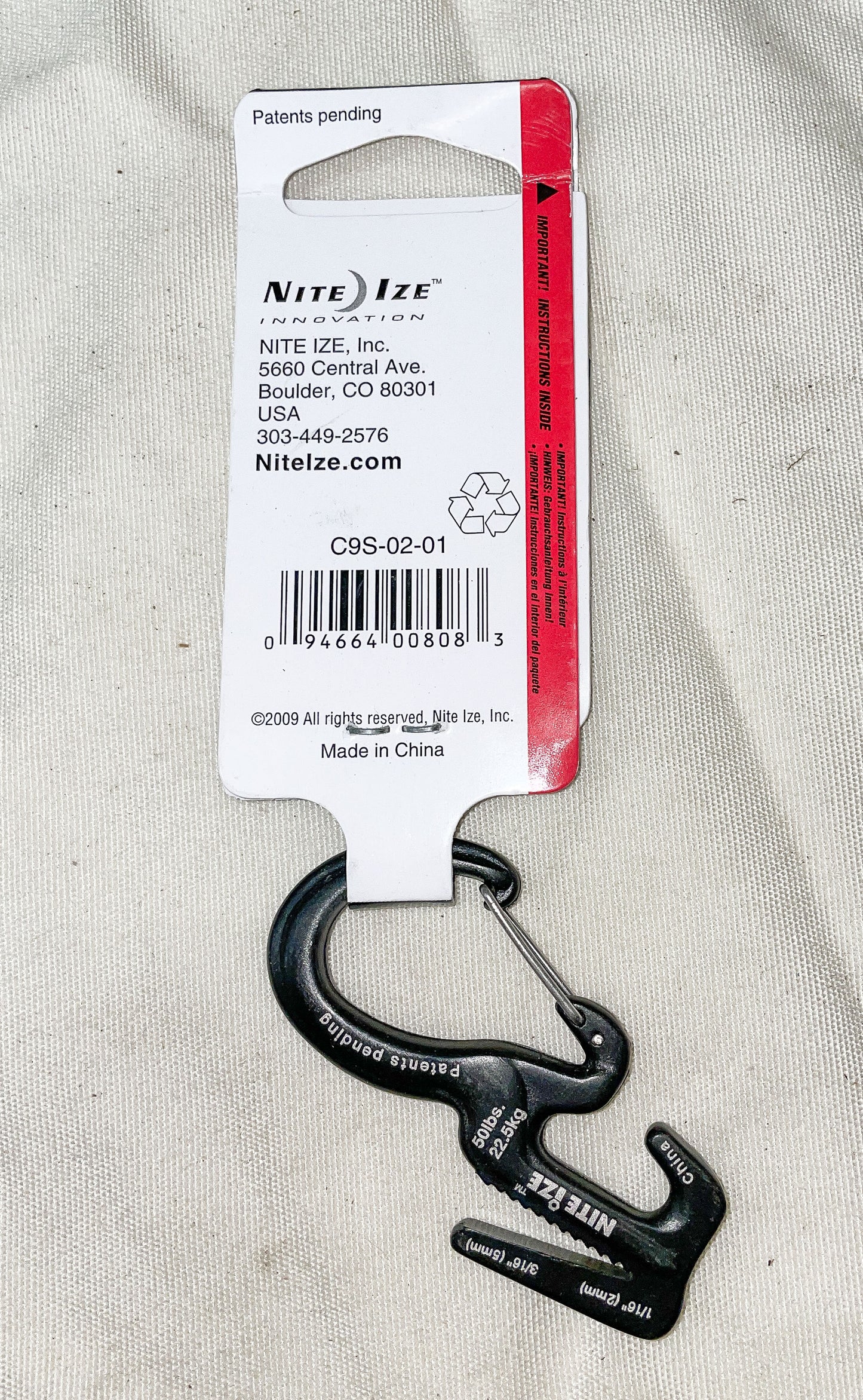Nite Ize Figure 9 Carabiner 50lb Max Load