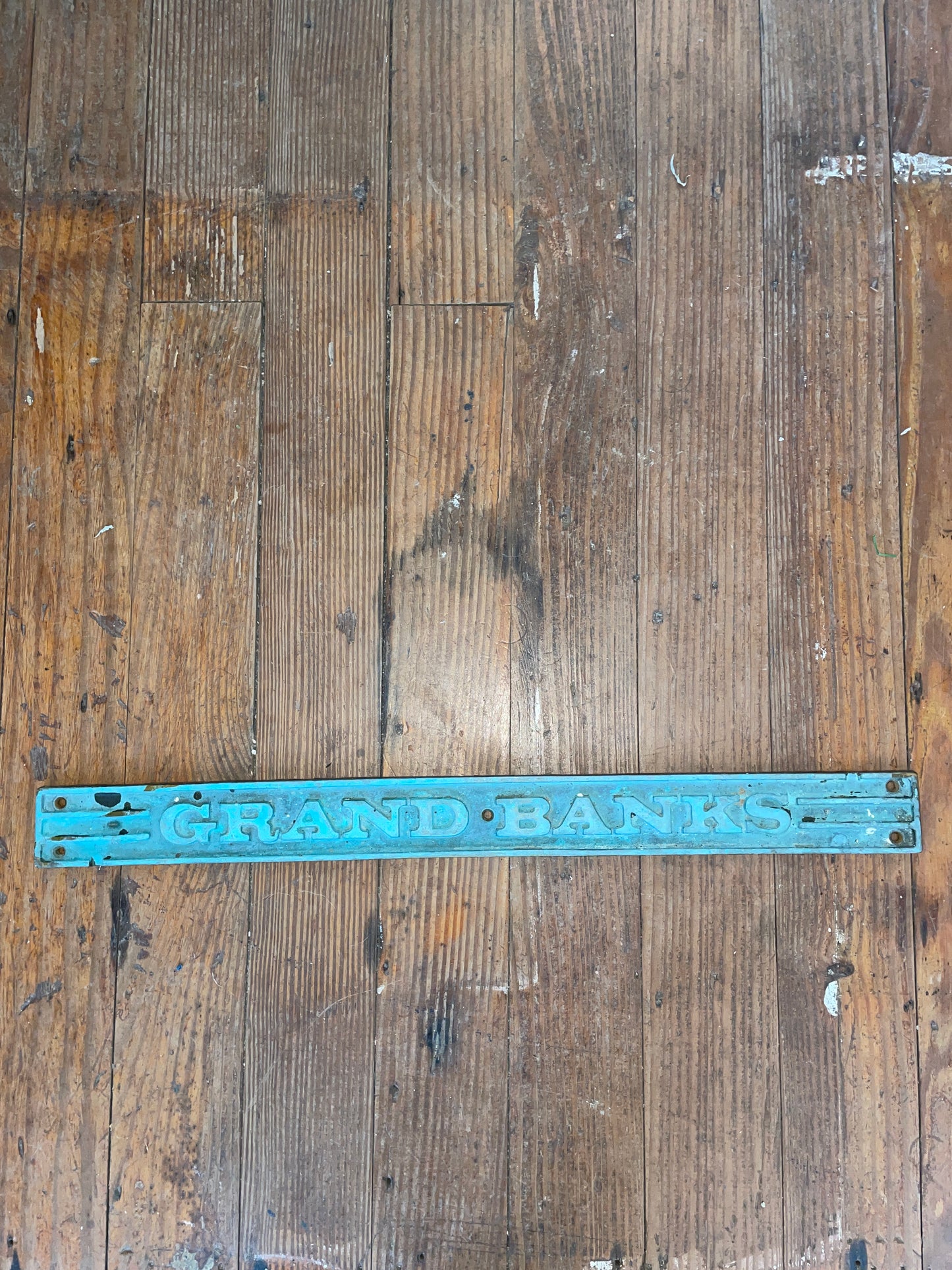 Bronze Grand Banks Step Plate - Original