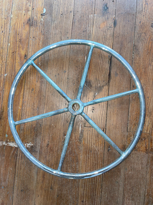 Vintage Bronze 20” Steering Wheel - Decoration Only