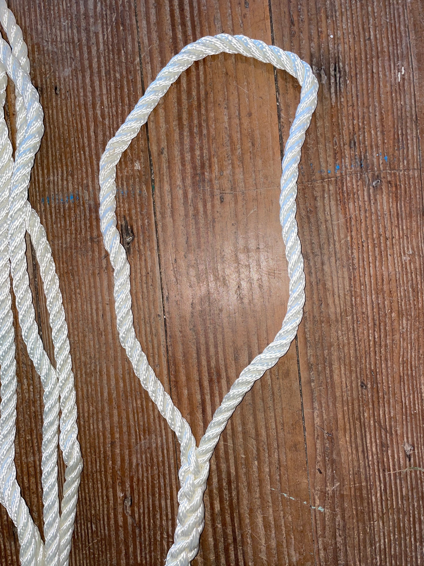 15' 3/8” 3 Strand Twisted Nylon Dock Line